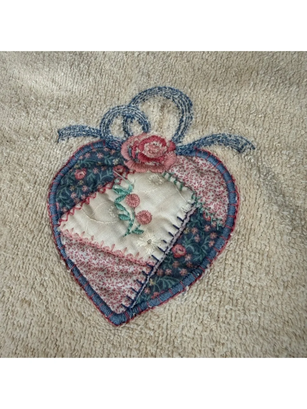 Vintage Cannon 2 Kitchen Hand Towels Fringe Cottage Granny Goose Embroidered 90s